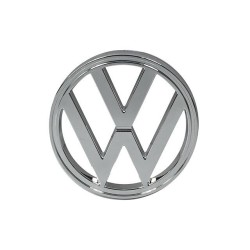 SIGLE VW FACE AVANT PLASTIQUE CHROME Type 2 01/73-07/79