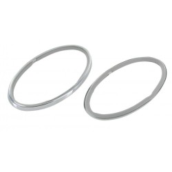 SET DE 2 CERCLAGES DE FEUX ARRIERE CHROMES 8/61-7/67 + 1200 -7/73