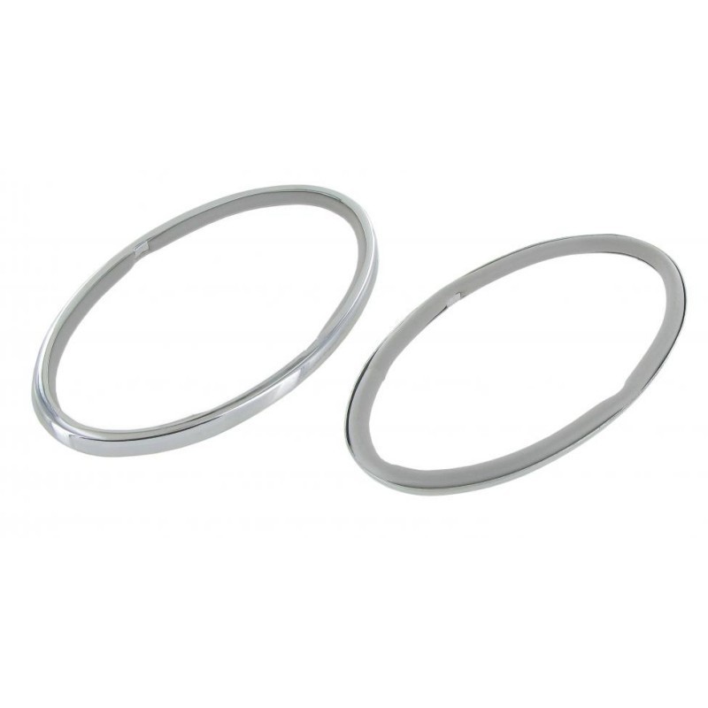 SET DE 2 CERCLAGES DE FEUX ARRIERE CHROMES 8/61-7/67 + 1200 -7/73