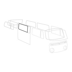 JOINT DE VITRE LATERAL CENTRALE OU ARRIERE AVEC DEFLECTEUR Type 2 08/67- (AVEC MOULURE)